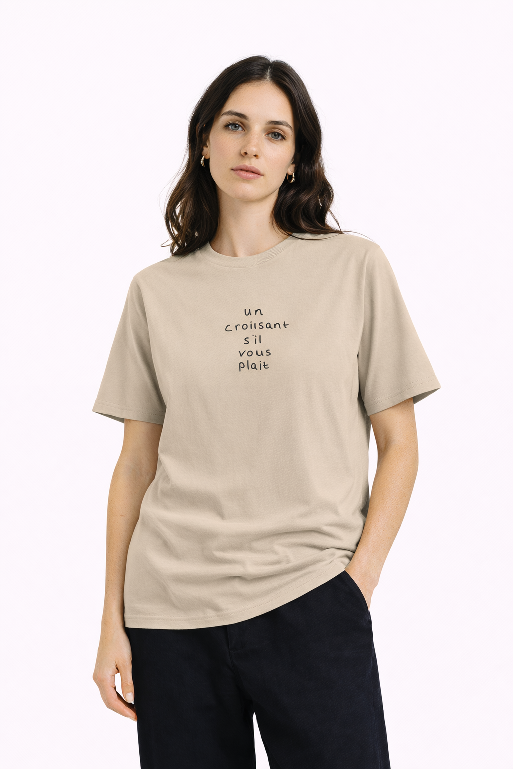 Un Croissant S’il Vous Plait Organic T-shirt