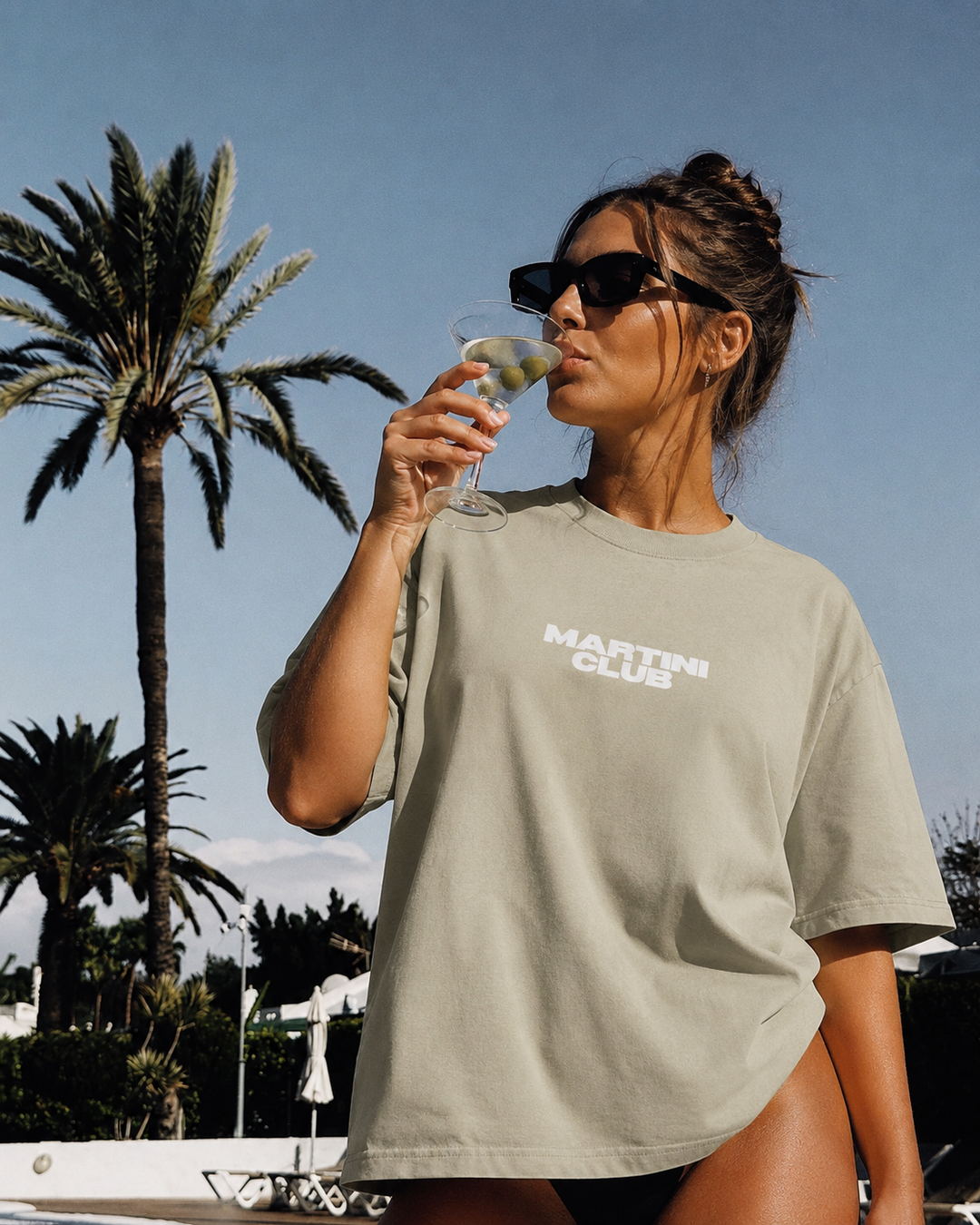 Martini Mornings Oversized T-shirt