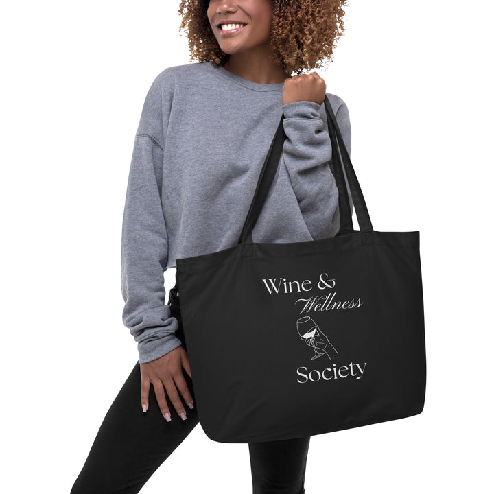 The Wine & Wellness Society Large Organic Tote Bag