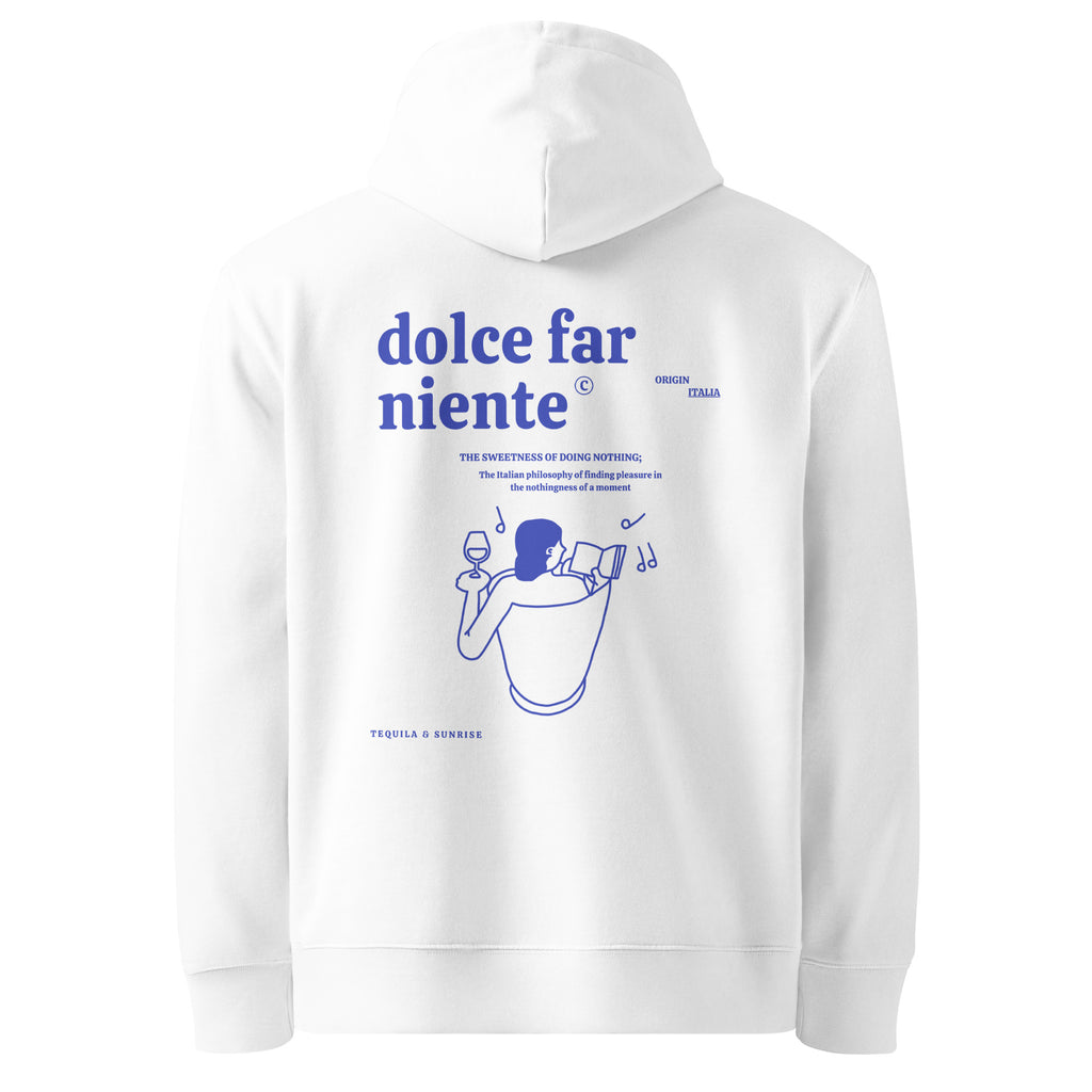 The Dolce Far Niente Eco Hoodie – Tequila Sunrise